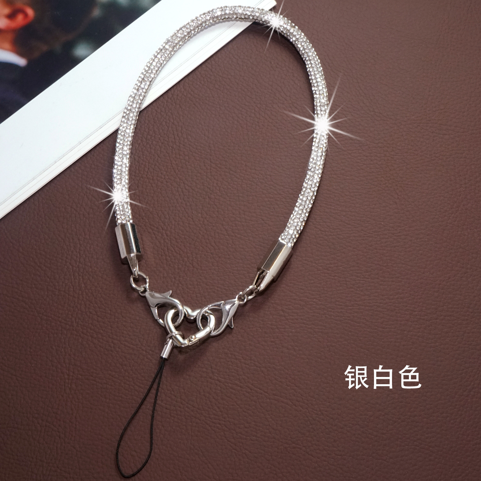 실버 화이트 [0.7cm 손목 로프]]