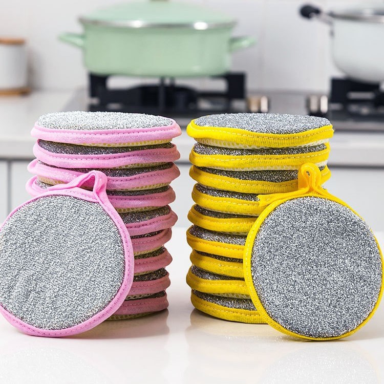 Double-Sided Dishwashing Sponge, Kitchen Pot and Dishwashing Cleaning Cloth, Household Sponge to Wipe Away Oil Stains, Dishwashing Cloth, Magic Wipe