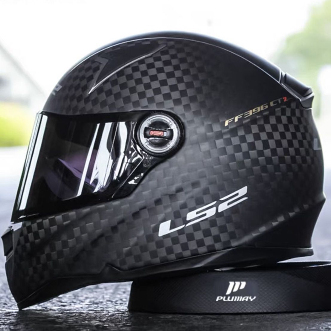 LS2 Motorcycle Helmet Super Clear Carbon Fiber Full Helmet FF396