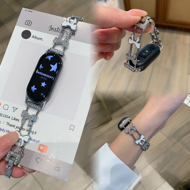 Suitable for Huawei Gt5 Watch Strap Gt4 Women's Gt3 Metal Gt2 Watch Chain Smart Huawei Watch Strap Watch2 Glory