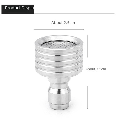 Factory Direct Sale High-Pressure Car Wash 1/4 Quick Connect Spray Gun Stainless Steel Small Shower Tire Washing Watering Plants Watering Vegetables Splash Proof