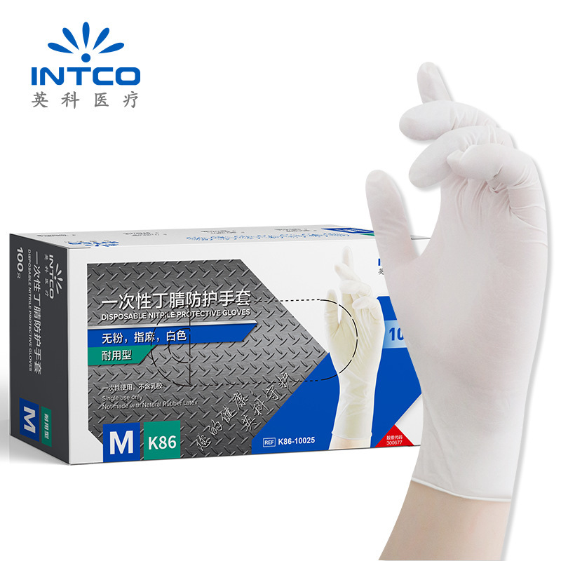 K88 guantes de nitrilo desechables Inco engrosados guantes de protección de reparación de automóviles industriales duraderos lavavajillas domésticos de grado alimenticio