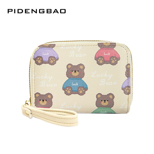 new cartoon bear organ card bag bank card credit card holder multi-card slot business card bag card bag