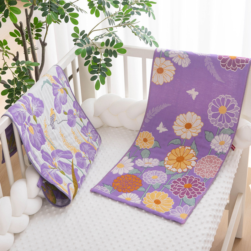 4-Layer Gauze Adult Large Towel Pure Cotton Cartoon Design Soft Household Face and Bath Towel Wholesale 4-Layer Gauze Adult Large Towel Pure Cotton Cartoon Design Soft Household Face and Bath Towel Wholesale