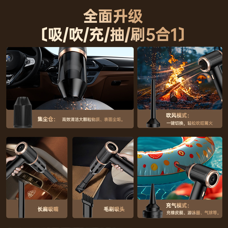 Aspiradora de mano para uso doméstico, fuerte succión, mini automóvil, batería de larga duración, gran succión, dispositivo de eliminación de ácaros de soplado portátil inalámbrico