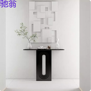 ve6 minimalist entrance door wall porch table living room porch table dining table designer solid wood minimalist end