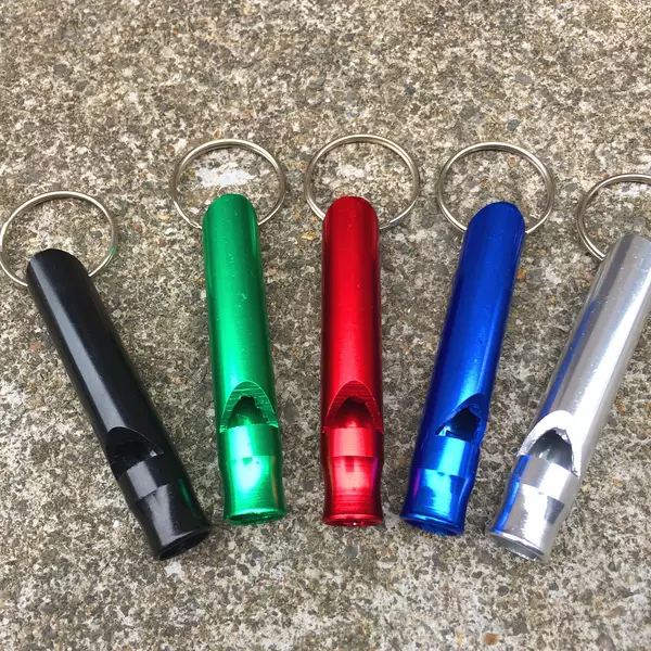 Large Whistle Outdoor Camping Adventure Training Whistle Aluminum Alloy Survival Whistle Lifesaving Whistle Colorful Whistle