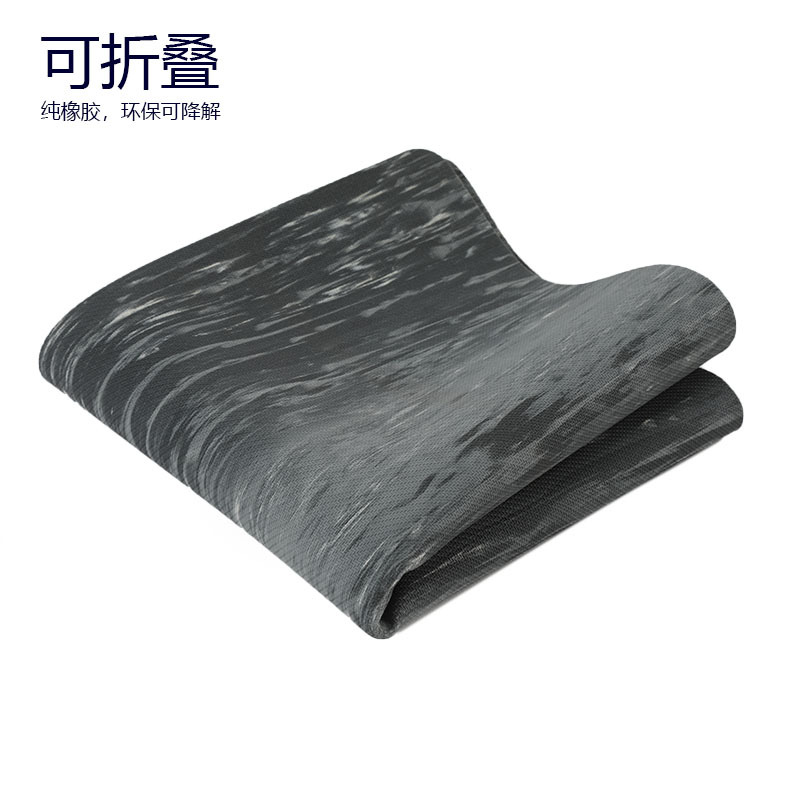 Esterilla de yoga profesional ultrafina de alta gama para viajes de negocios, toalla de yoga portátil plegable de 1mm, caucho de doble cara de ancho natural