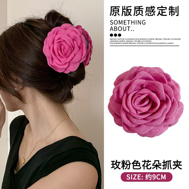 夏の花のヘアピン、サイドクリップ、耳後ろのヘアピン、女性用新作ヘアアクセサリー、造花ヘアアクセサリー、海辺のヘアアクセサリー|undefined