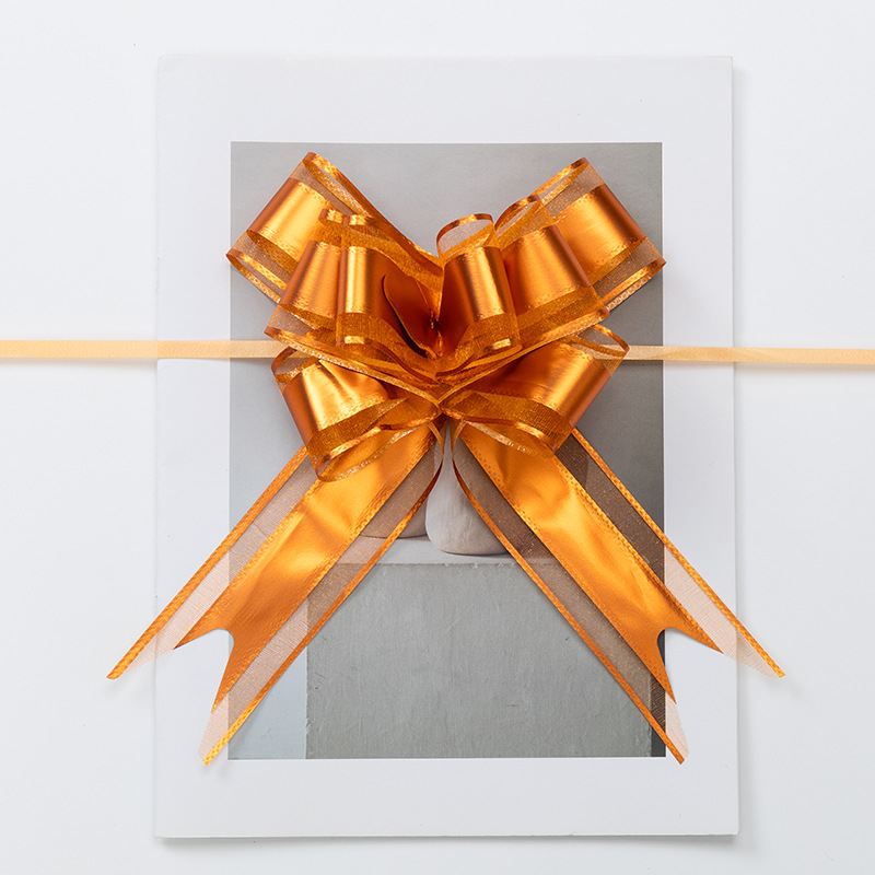 Ribbon colorido dibujo de flores colorido carro de boda decoración de regalo embalaje mariposa sala de boda escalera de techo mate nieve dibujo de flores