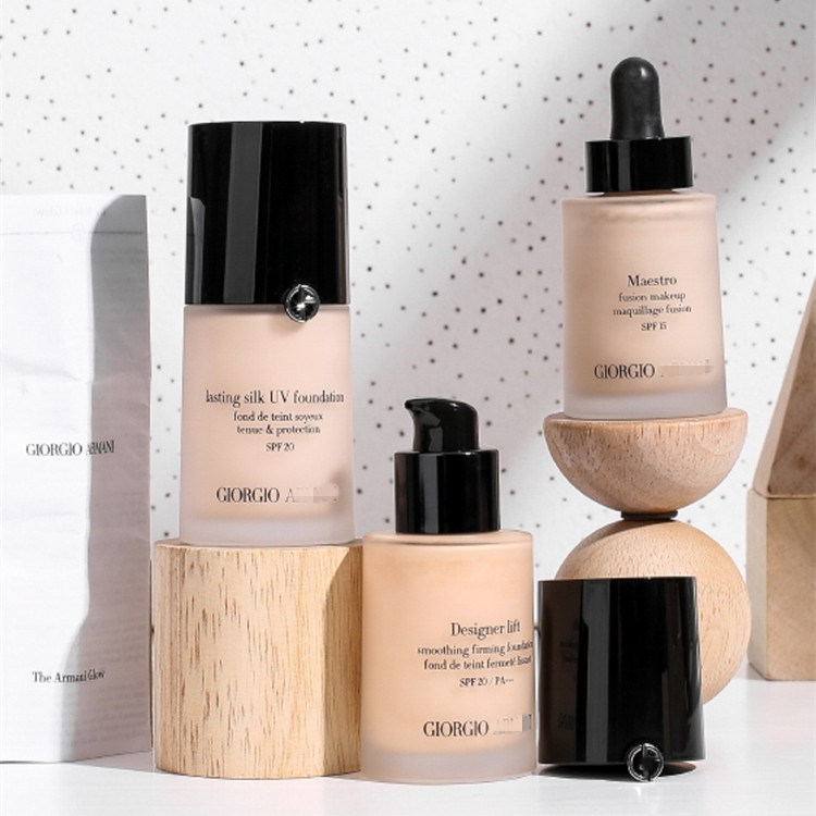 瑪尼權力大師紅標藍標粉底液正裝30ml遮瑕持久不脫妝保濕廠家直供