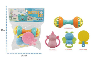 Newborn Baby Hand Rattle Toy 0-1 Year Old Baby Educational Early Education Grasping Chewable Teether UL 143760
