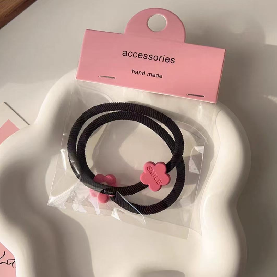 Mascarilla facial de alta elasticidad, lazo para el cabello, cola de caballo alta, cuerda para el cabello sin costuras para niños, no daña el cabello, banda de goma de cuerda para la cabeza para niñas