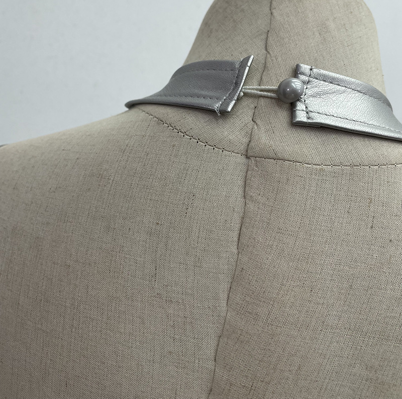 Chest Pad Halter Spaghetti Straps Dress Sexy Slim Fit Ruffle Hip Faux Leather Sexy 20 Chest Pad Halter Spaghetti Straps Dress Sexy Slim Fit Ruffle Hip Faux Leather Sexy