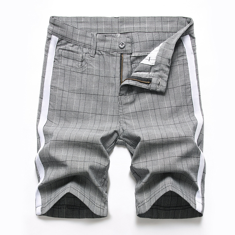 Pantaloncini jeans uomo distressed taglio dritto casual vintage_voghion.com