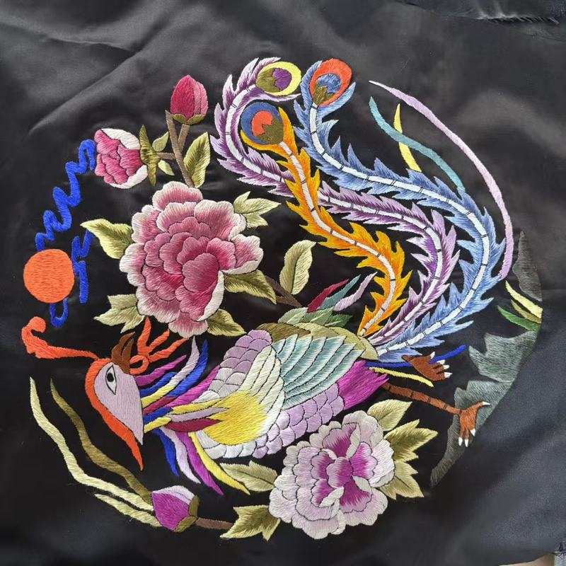 苏绣纯手工打籽绣30圆国风刺绣服装绣片厂家批发|undefined