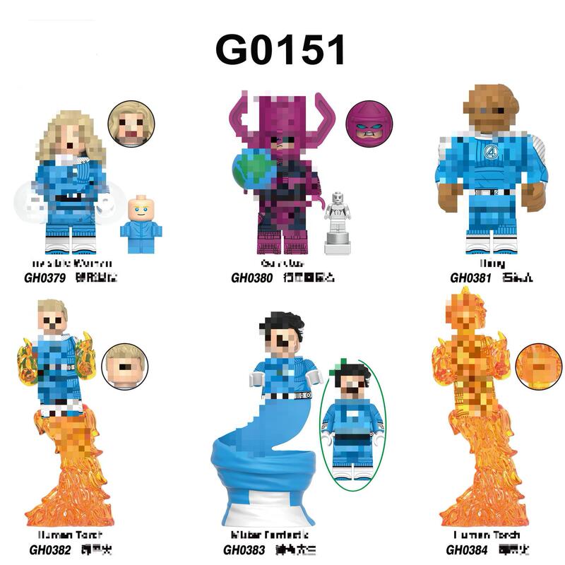 Foreign Trade Goods G0151 Tv and Movie Series Educational Assembly Building Block Toys in Bags