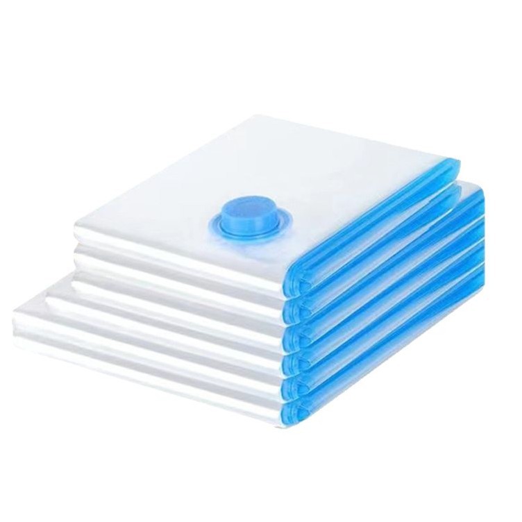 Bolsas de compresión al vacío para almacenamiento transfronterizo, gran capacidad, bolsas de almacenamiento de ropa gruesas para edredones y chaquetas de plumón, a prueba de polvo y humedad.