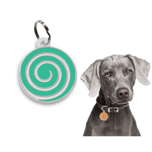 时尚简约宠物猫狗牌挂件甜甜圈图案项圈饰品激光刻字身份牌铭牌