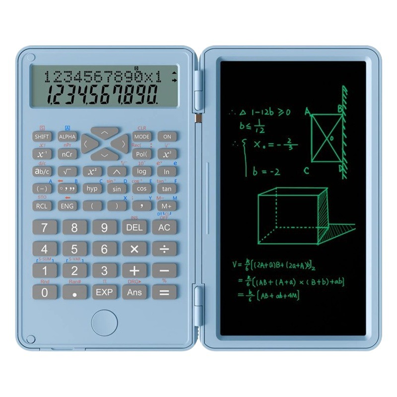 Tablero de escritura a mano de 6 pulgadas LCD Función científica tablero de escritura de la computadora LCD Calculadora de enseñanza inteligente tablero de dibujo de los niños