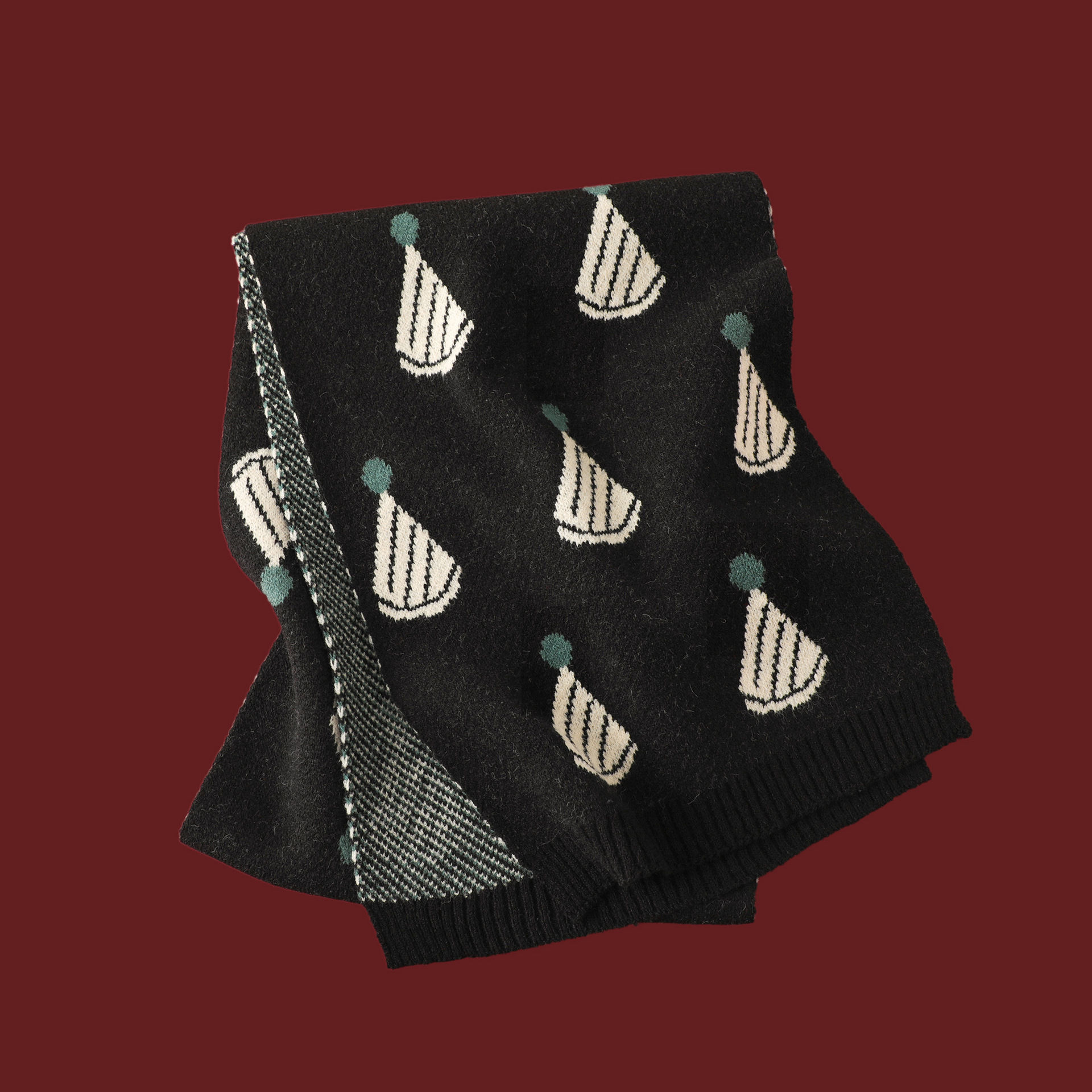 chapéu pequeno preto / 160-32cm