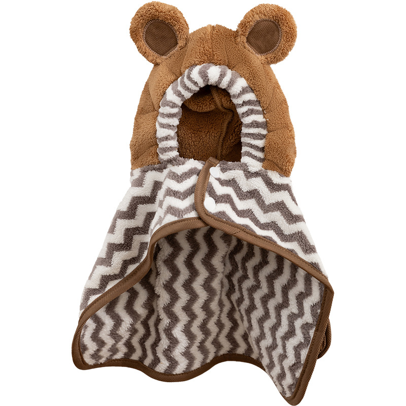 Nuevo lindo viento mascota bata de baño toallas absorbentes de agua para perros y gatos paquetes completos toallas de baño productos de limpieza para mascotas