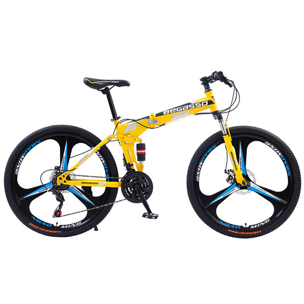 Folding mountain off-road mountain bike with brake system