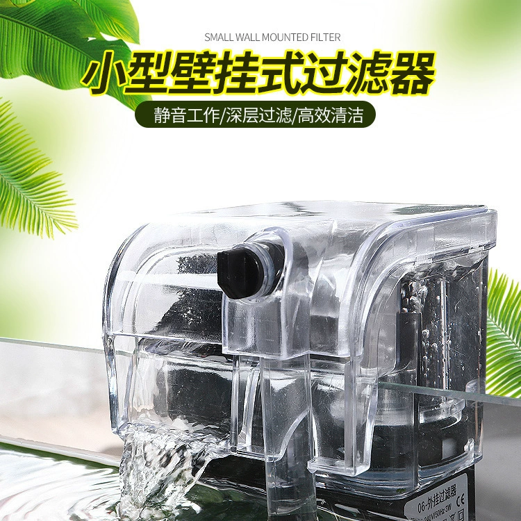 110V ЕС американский тюбинг тонкий внешний фильтр аквариум водопад фильтр насос висячий аквариум настенная вода