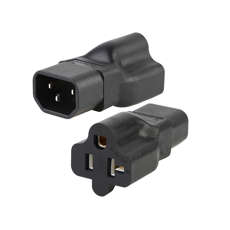 IEC320 C14 转Nema 5-15/20R PDU服务器品字美式美标转换电源插头