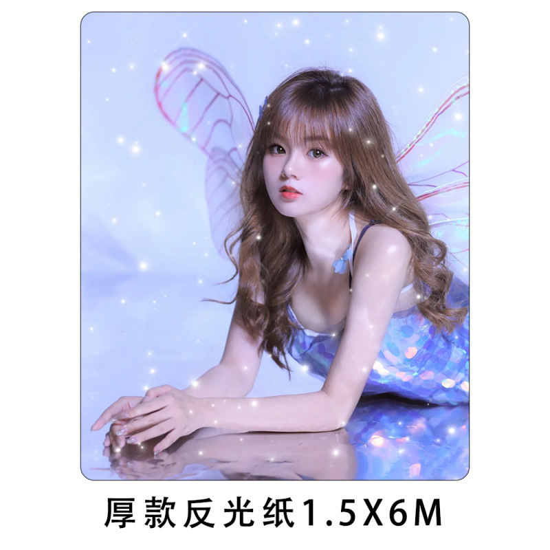 Thick mirror reflective paper 1.5x6m (curly hair)-0x0cm ⚑