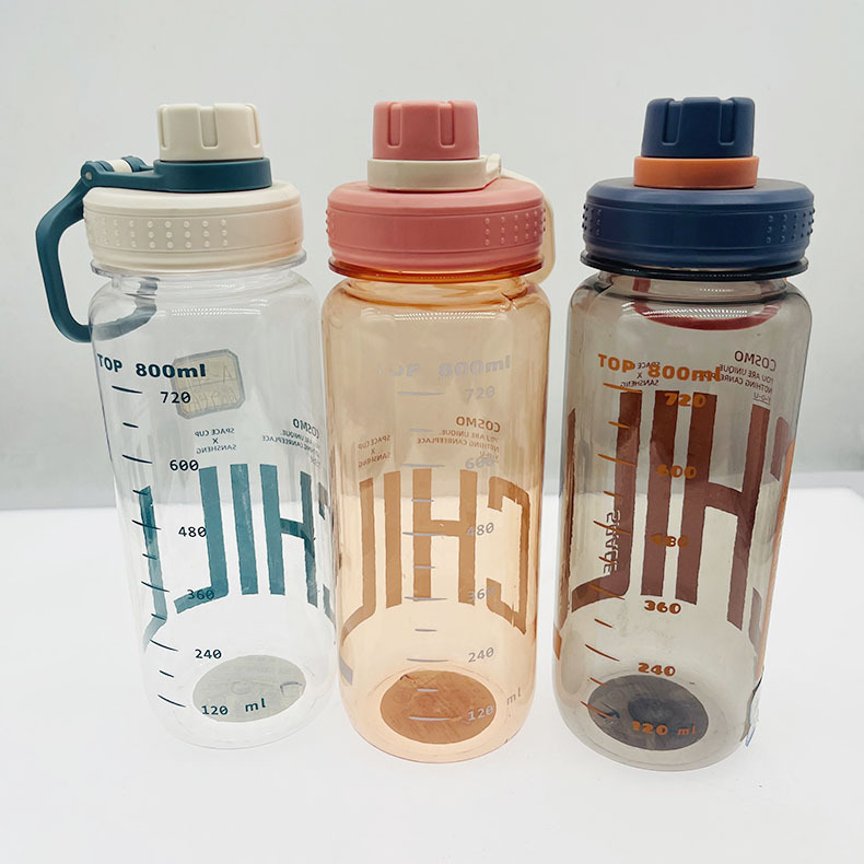 Taza de agua de plástico Sansheng para hombres y mujeres de gran capacidad 1000ml portátil conveniente deportes hervidor estudiante taza de ocio al aire libre