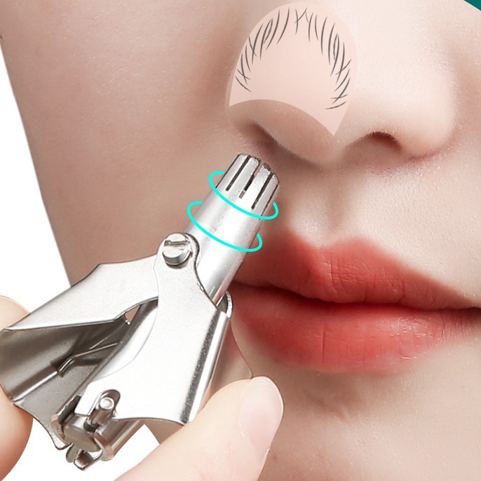 Nose hair trimmer Scissors cleaning device nose hair shaving men…