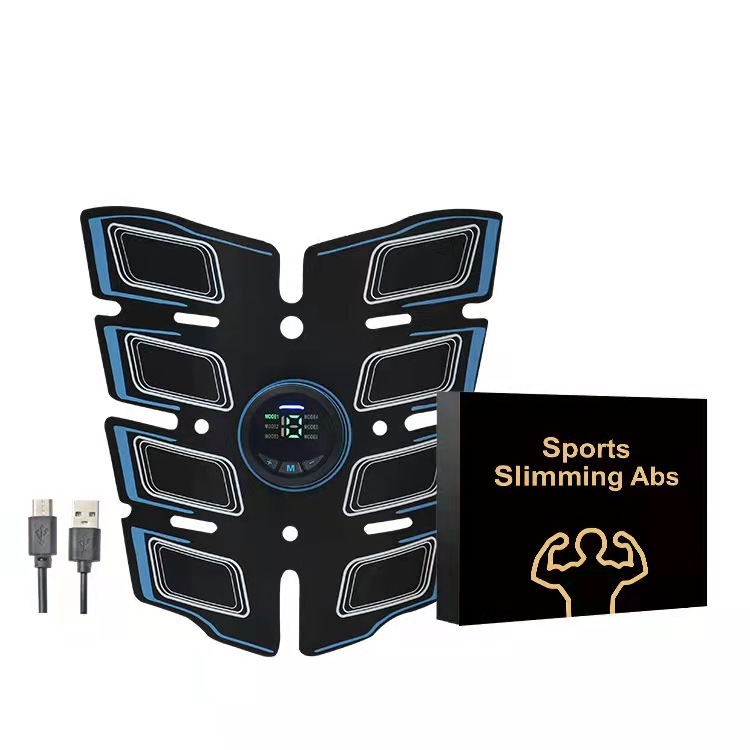 EMS スポーツトレーニングフィットネス機器腹部筋肉フィットネスベルト屋内ホーム腹筋マッサージャーユニセックス|undefined