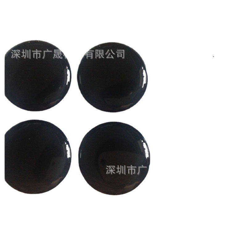 电热水龙头滴塑标贴 标签PVC丝印环氧标牌 纯黑色PU滴胶面贴 深圳