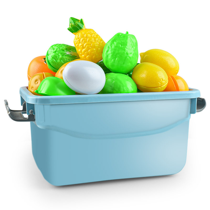 Casa de juegos para niños juguete Velcro simulación verduras y frutas corte música simulación accesorios de alimentos jardín de infantes al por mayor