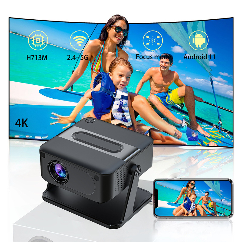 Cross-border HA109 projector home pan-tilt HD portable office wifi mini home theater projector
