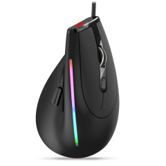 ZelotesハンドグリップT-50有線垂直rgbゲーム光電マウス9キー縦型人間工学