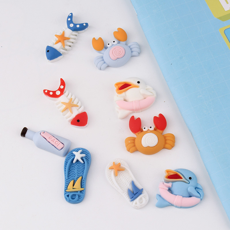 Beach marine cream hair accessory for swimming handmade