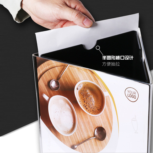 Acrylic three-sided rotating table card, plexiglass triangle table sign, wine sign, table price sign, A4 display stand