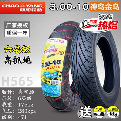 3.00-10 Outer Tire 14X3.2 Battery, Non-industrial tires - four-seasons-full-effect-hot-melt-300-10-chaoyang-bird-golden-crow-tubeless-tire