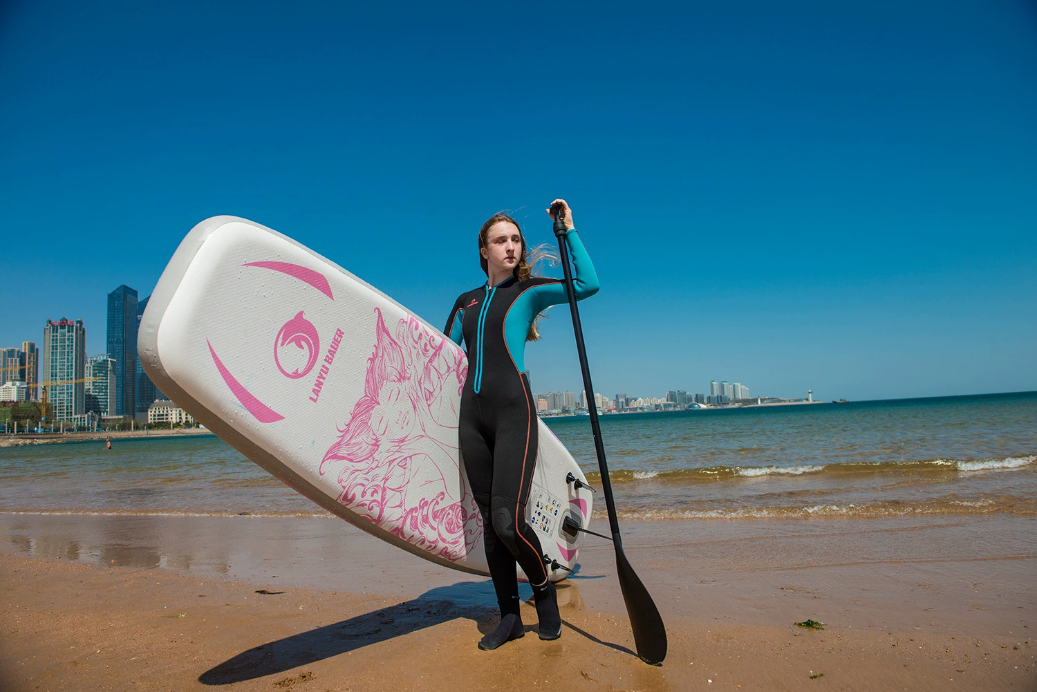 LEISURE йога надувная доска для серфинга paddle board русалка серия A