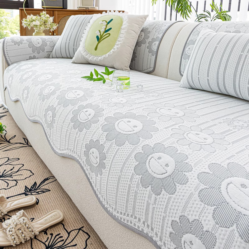 Cojín de sofá de seda de hielo de verano 2025 nuevo sofá fresco cojín de asiento de verano cojín de asiento antideslizante de verano