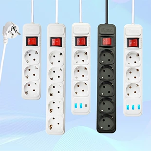 Евроудлинитель 2/3/5 м с Type-C и USB