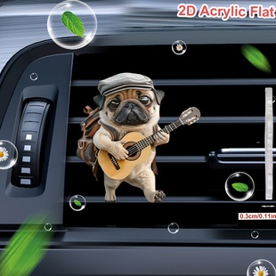Decorative Car Air Outlet Kit Long-Lasting Fragrance Card Slot Perfume Clip Acrylic Aromatherapy Tablets Car Aromatherapy
