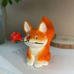 Wood Carving Little Fox ~ Carve Romance into Wood and Let the Roses That Never Wither Lock in Romantic Time