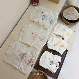 档口童装锦语棉棉2026秋季新款家居服套装高腰多花色可爱秋衣秋裤