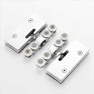 5IJO translation door hanging wheel hanging clip glass door clip sliding door accessories bathroom clip sliding door wheel pulley glass slide