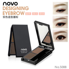 NOVO5088双色造型眉粉渐变修容鼻影粉易上色防水不晕染持久
