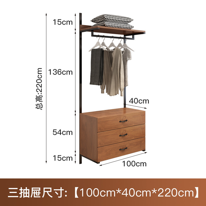3 개의 서랍 100*40*220cm 높이