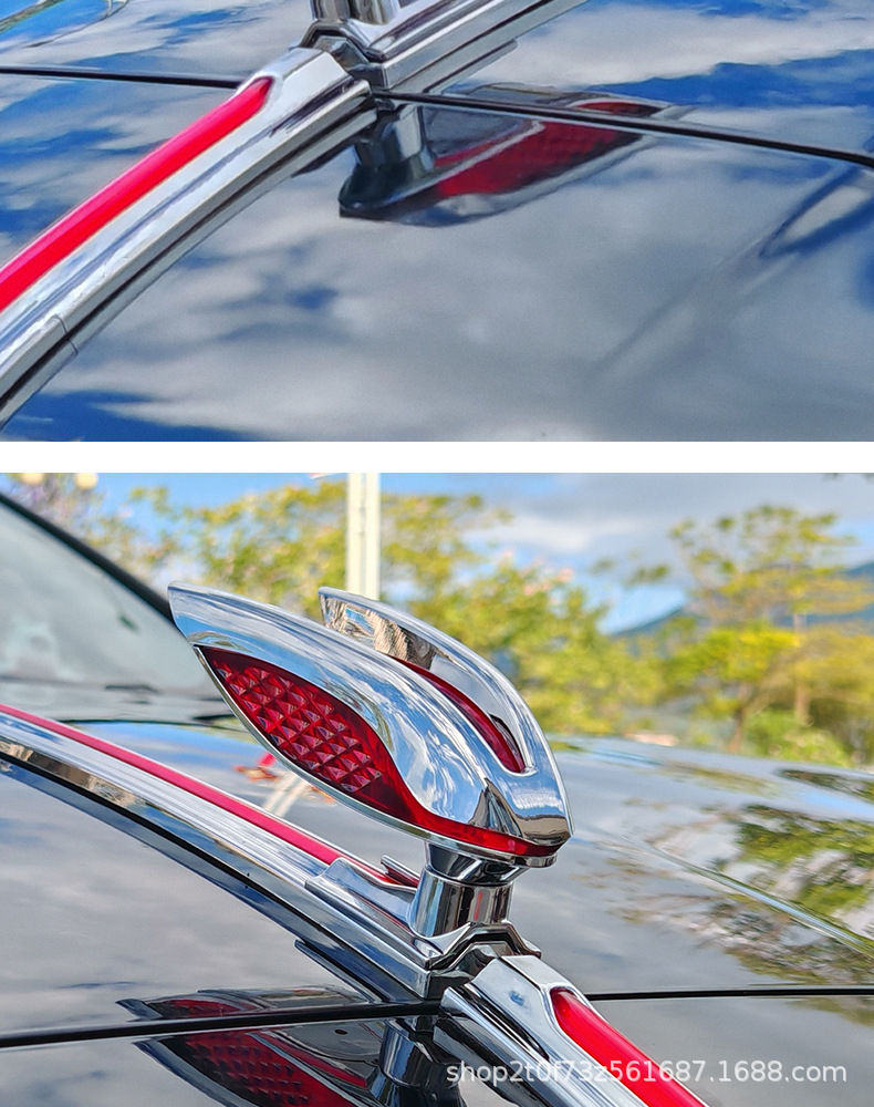 Hongqi H5/HS5/H9/H6/E-HS9/HS3 car logo TianGong 0506 front-mounted solar-powered illuminated emblem